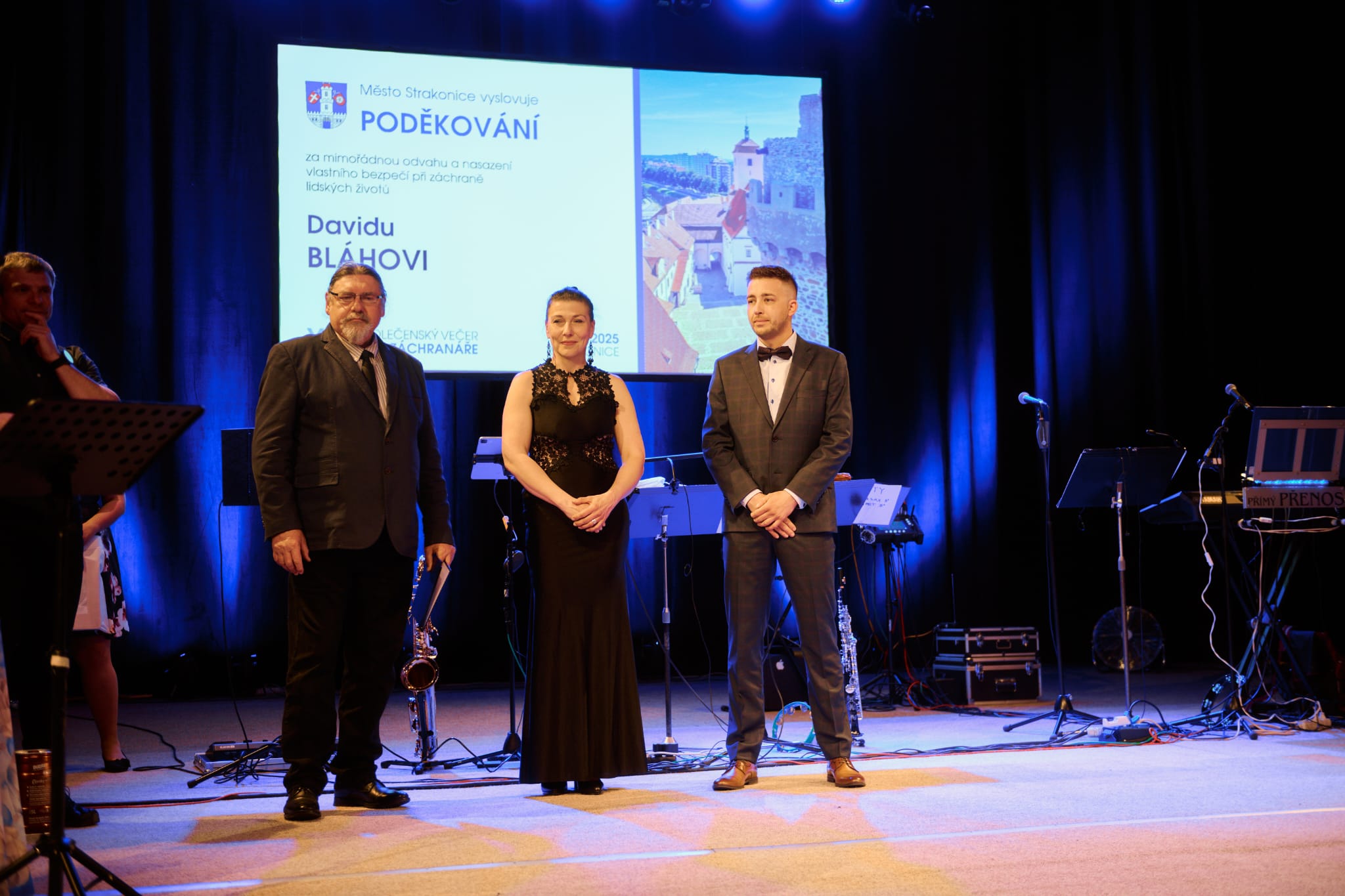 Strakoničtí záchranáři obdrželi poděkování od města Strakonice